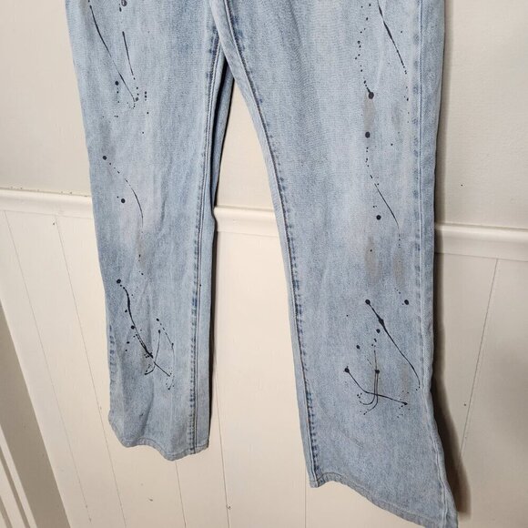 ONE TEASPOON FLEETWOOD ARTISTE CHARLIE SLIM HIGH WAIST FLARED JEANS - Picture 3 of 8